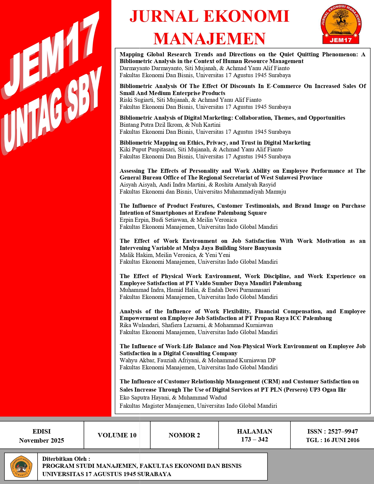 					View Vol. 10 No. 2 (2025)
				